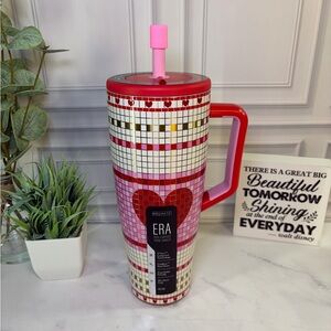 Brumate Love On Lock Era 40oz BNWT with Cherry Blossom Straw Cover